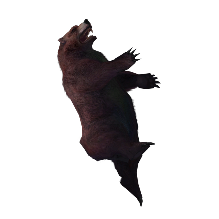(Animal-0009) -3D-Monster Bear-Floating döngüsü